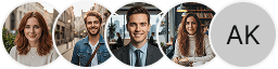 Portfolio of investor profile pictures displayed within the Clar Capigrove trading review section
